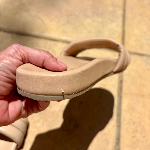 Seychelles Low Key Slide Sandals in Nude - Picture 6 of 6